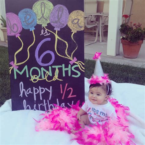 6 month birthday decorations